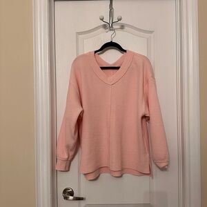 Aerie Pink V-Neck Women's Sweater
